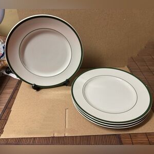 Williams Sonoma Brasserie Green Verge Dinner Plates Set Of 4
